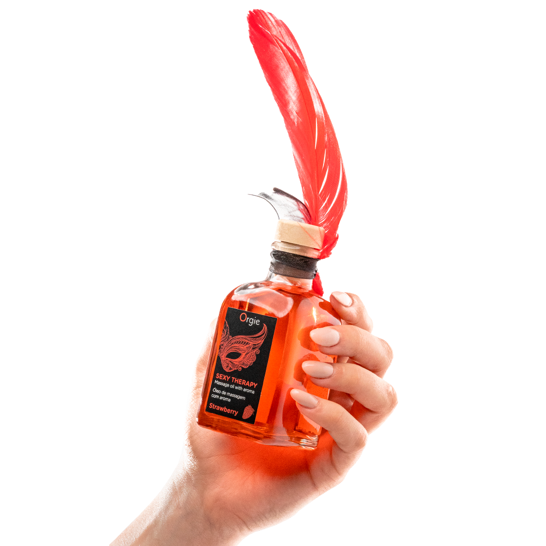 orgie-massage-sexy-therapy-strawberry-huile-de-massage-fraise-chauffante image 2