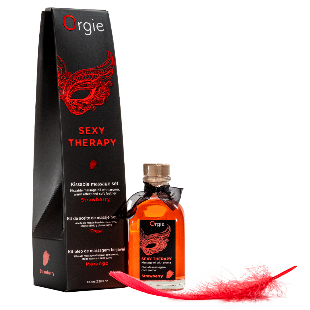 orgie-massage-sexy-therapy-strawberry-huile-de-massage-fraise-chauffante image 1