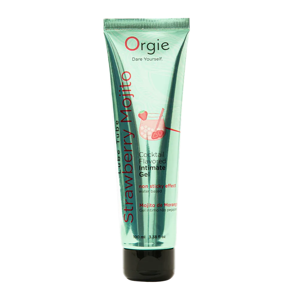 orgie-lube-tube-cocktail-gel-intime-fraise-mojito-100ml image 1