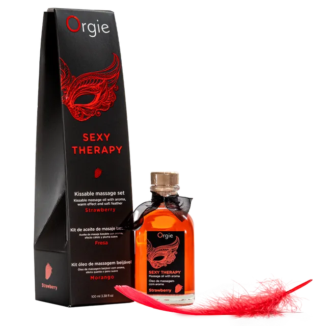 orgie-massage-sexy-therapy-strawberry-huile-de-massage-fraise-chauffante image 1