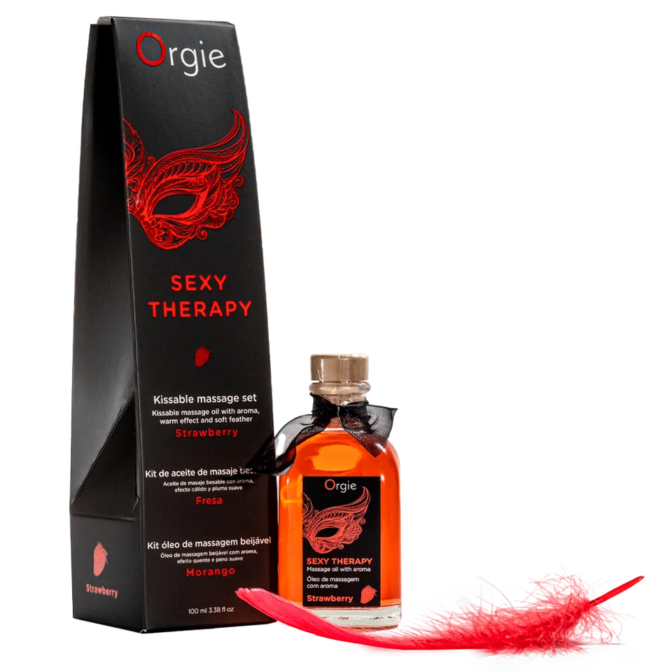 orgie-massage-sexy-therapy-strawberry-huile-de-massage-fraise-chauffante image 1