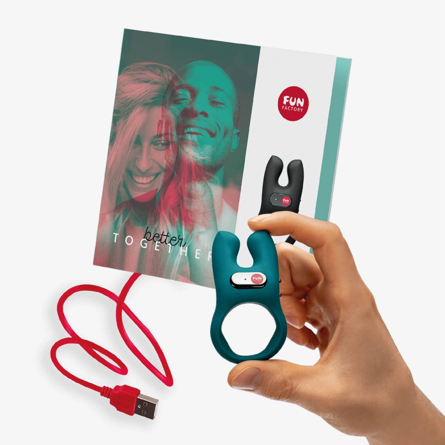 yesforlov-nos-anneau-vibrant-couple-noir-silicone-rechargeable image 5