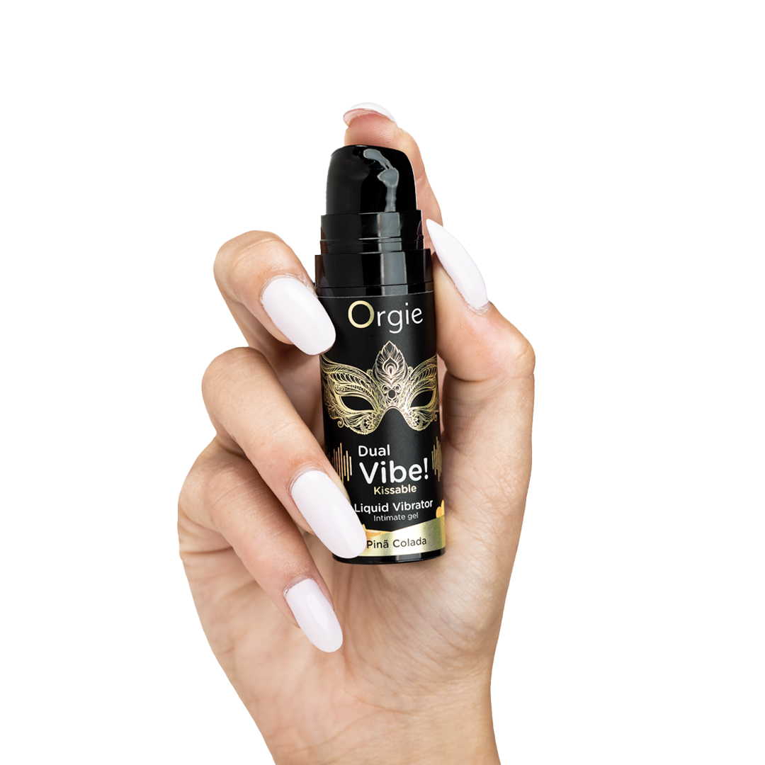 orgie-dual-vibe-gel-vibrant-pi-a-colada-oral-couple image 2