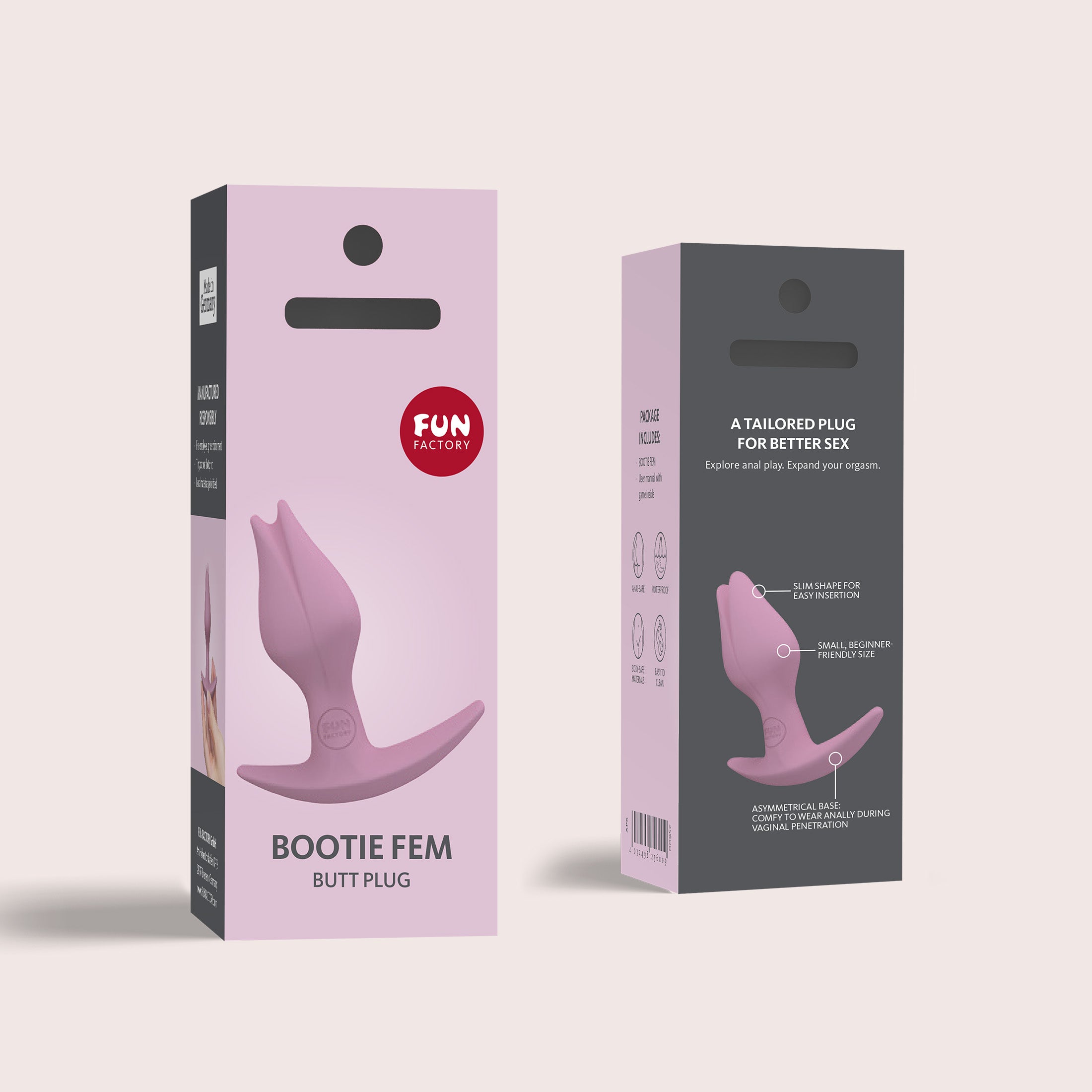 yesforlov-bootie-fem-plug-anal-femme-silicone-rose image 1