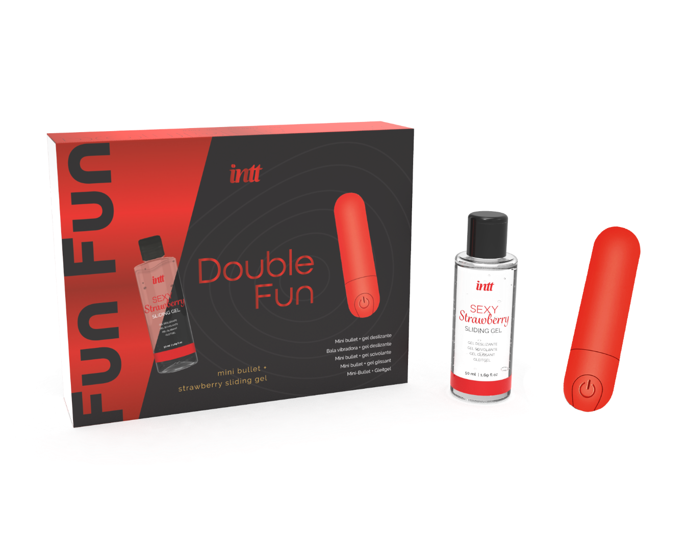 intt-double-fun-set-vibro-silicone-gel-fraise-base-eau image 4