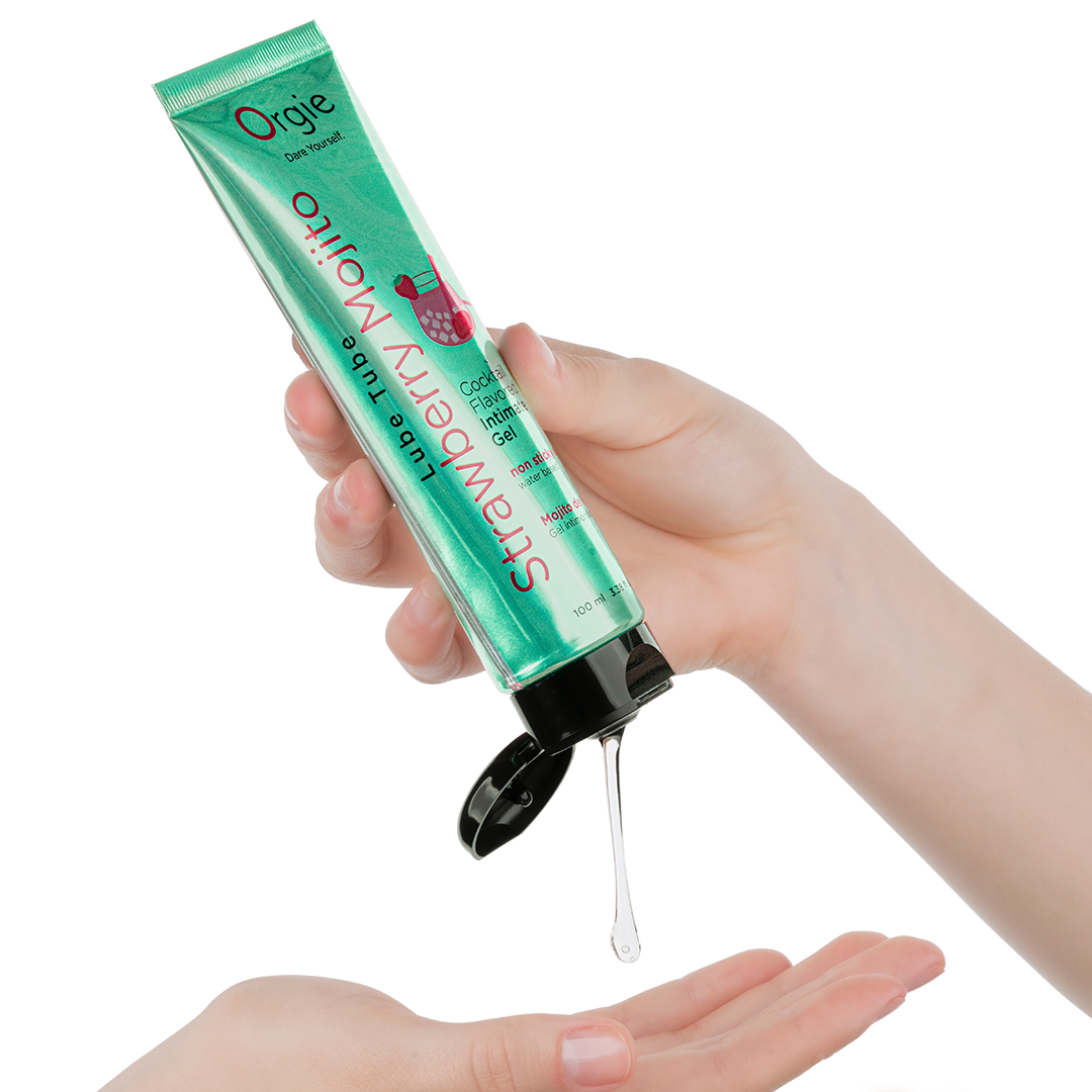 orgie-lube-tube-cocktail-gel-intime-fraise-mojito-100ml image 2